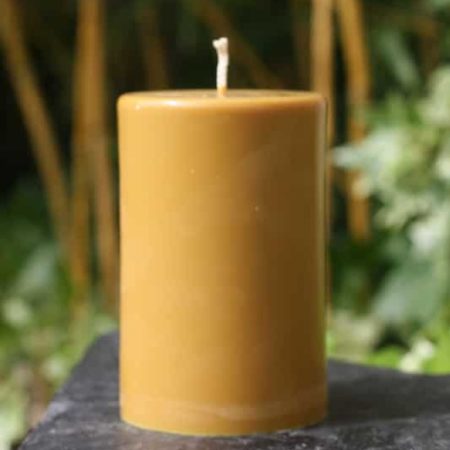 Bougie décorative cylindrique terracotta en cire végétale