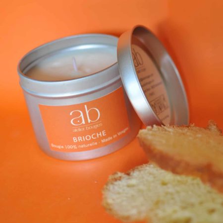 Bougie parfumée brioche en cire végétale