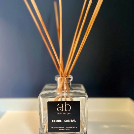 Diffuseur de parfum 500 ml en verre transparent – 4 fragrances au choix
